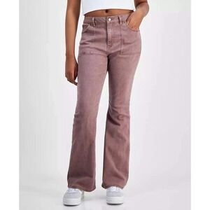 Tinseltown Mid Rise Flare Denim Washed Dusty Rose Jeans Size 7/28 NEW